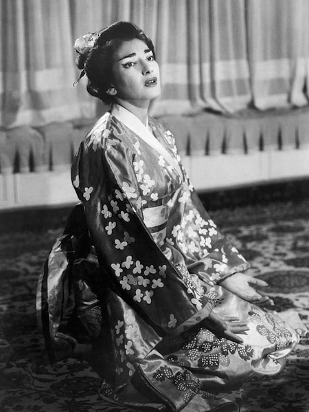 Maria Callas (Cio-Cio-San), Giacomo Puccini, Madame Butterfly, Chicago, 1955. 